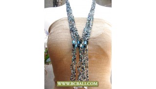 Multi Beaded Layered Necklace Fashion